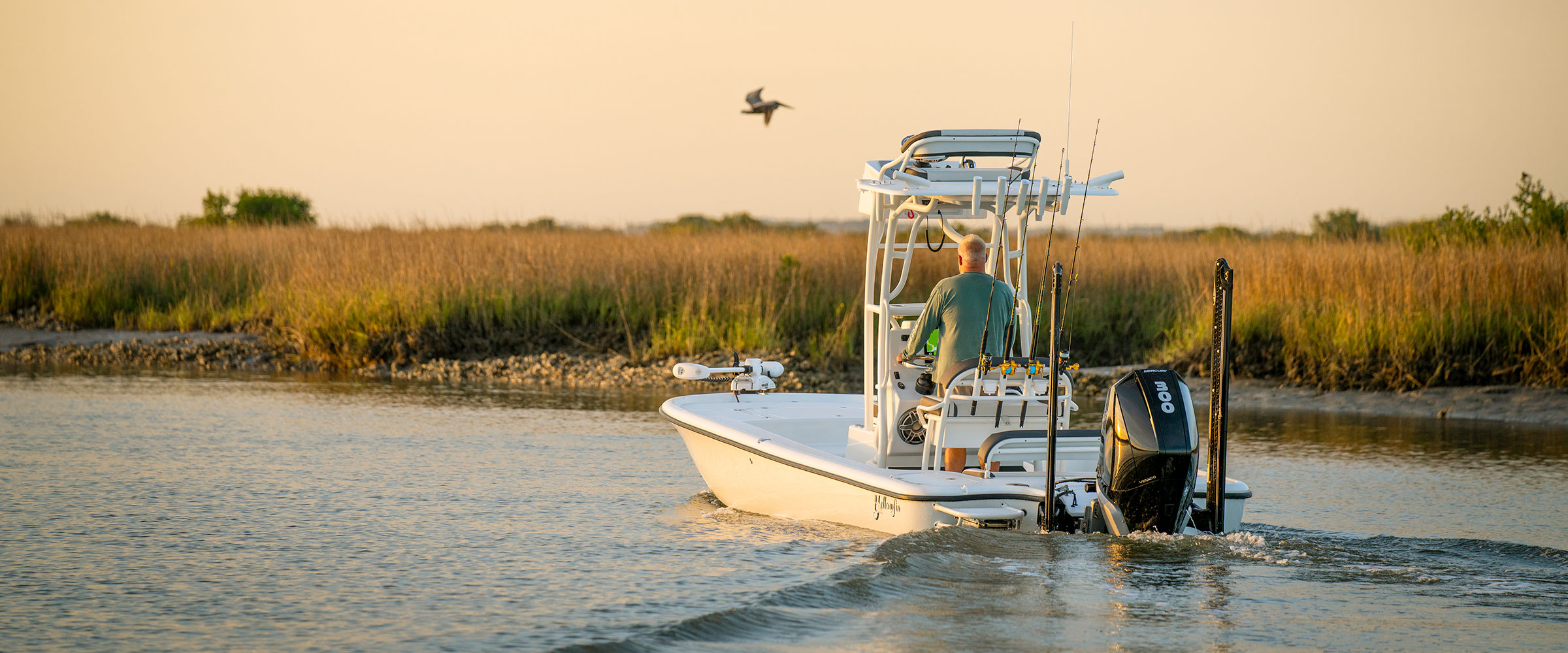 Yellowfin 24 Carbon Elite Boat in nearshore waters