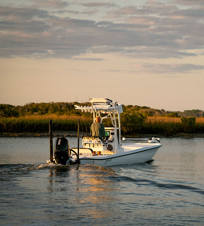 Yellowfin 24 Carbon Elite Boat in nearshore waters