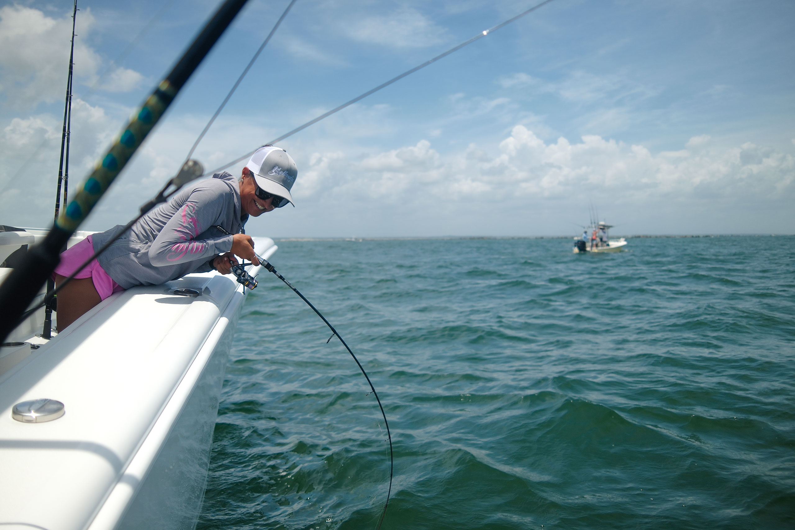 connie arias reeling in fish